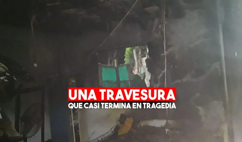 Un niño jugaba con un encendedor y provocó en un incendio