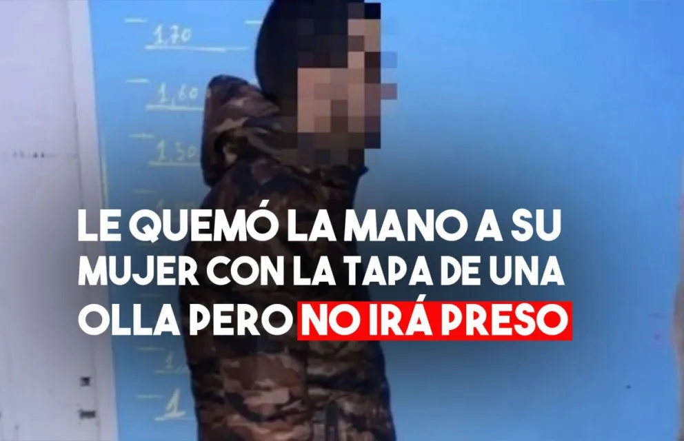 Le quemó la mano a su mujer con una tapa de olla pero no irá preso
