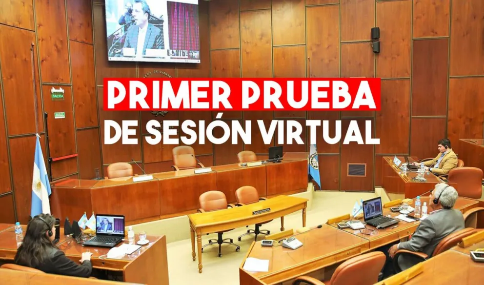 Diputados nacionales realizaron una prueba de sesión virtual