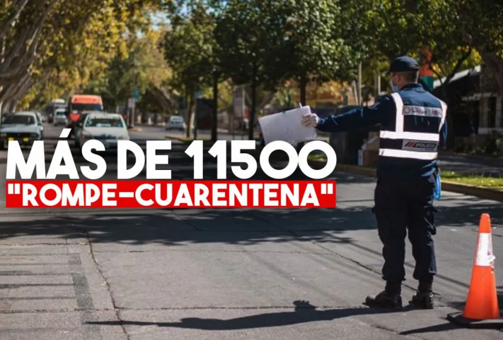 En 49 días de cuarentena, más de 11500 personas fueron aprehendidas
