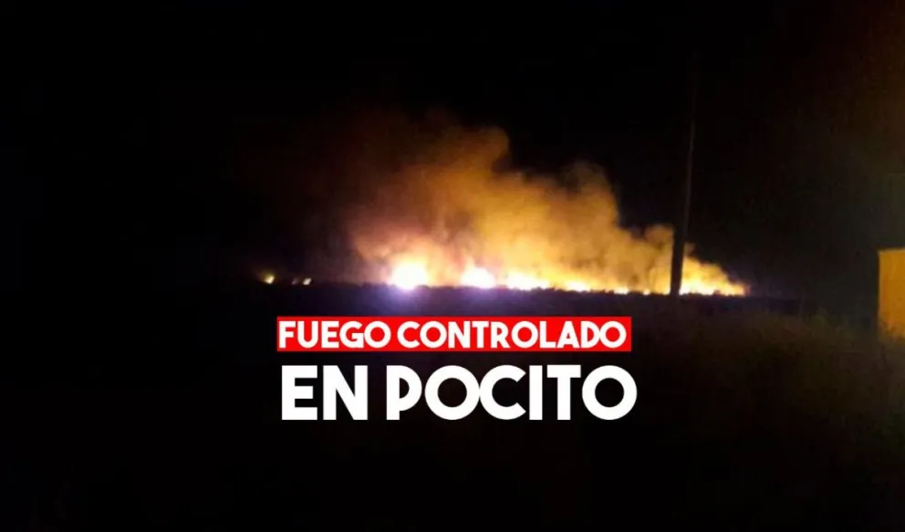 Pocito: luego de más de 2 horas de trabajo se pudo controlar el incendio