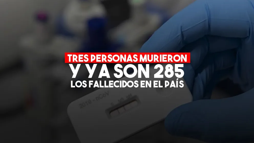 Con tres nuevas muertes, ascienden a 285 los fallecidos por coronavirus en la Argentina
