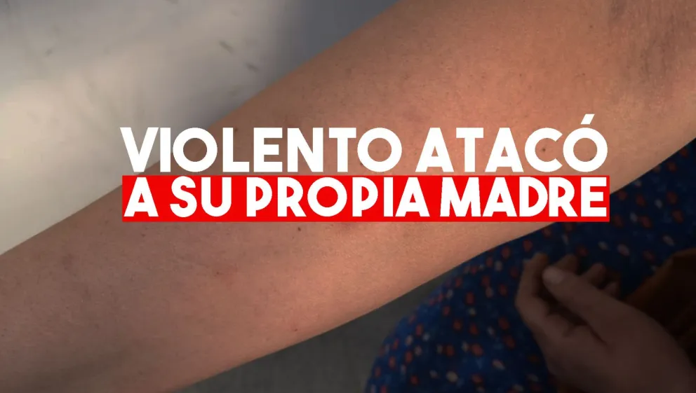 Golpeó a su mamá y hasta la amenazó con hacerle la vida imposible