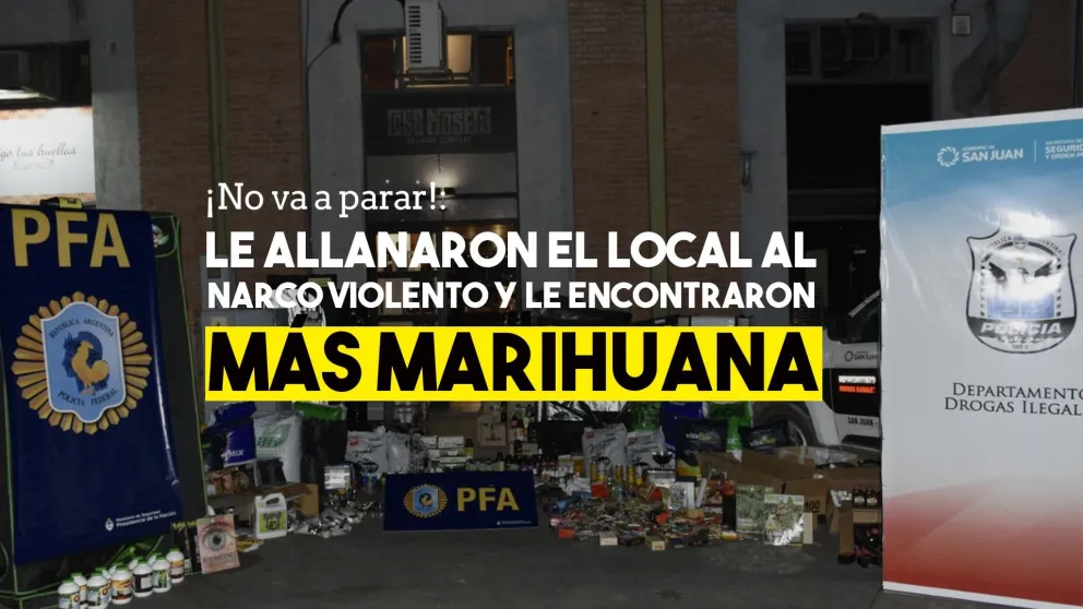 Allanaron el local del narco-violento