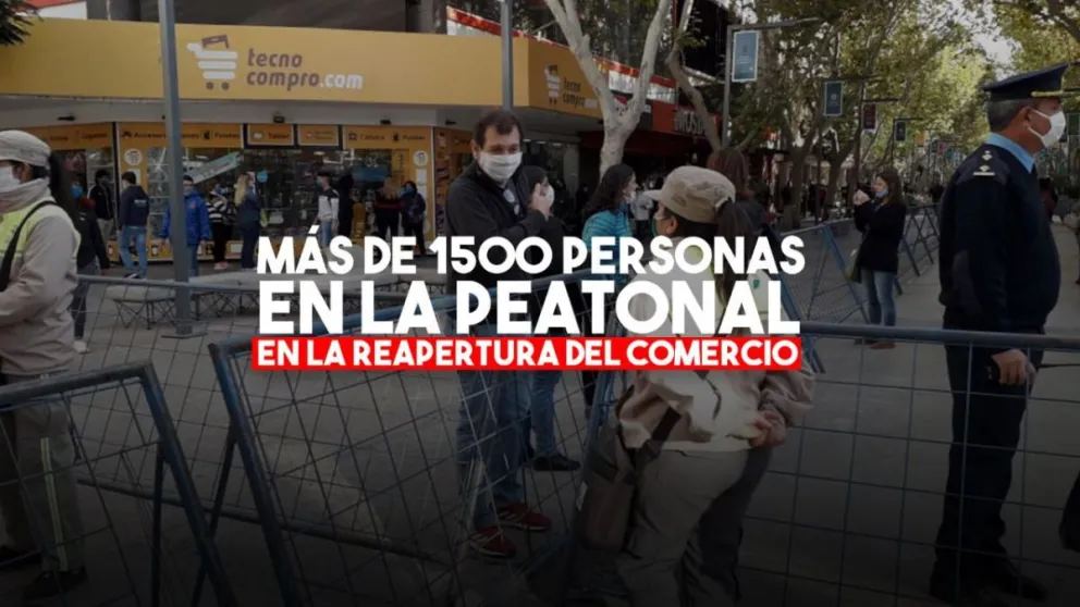Más de 1.500 personas en la reapertura del comercio