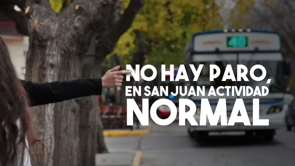 Transporte Público: confirman que este martes la actividad en San Juan es normal