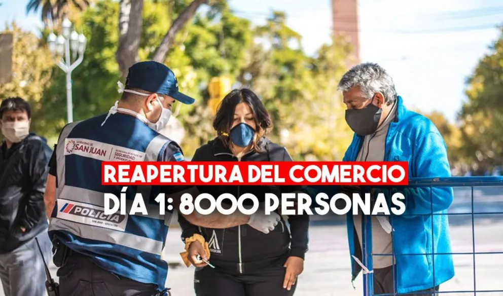 El comercio reabrió sus puertas y 8000 sanjuaninos asistieron