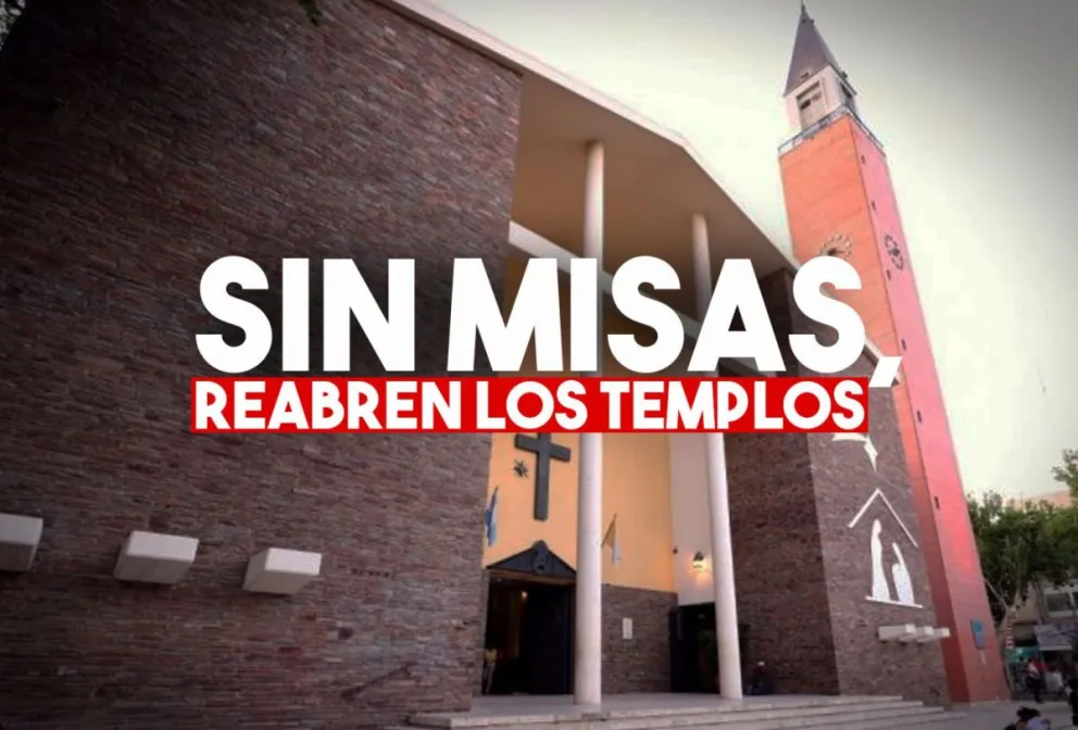 Reabren los templos en todo el país, aunque no se podrán dar misas