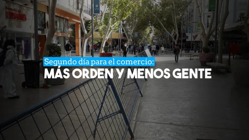 En el segundo día de apertura del comercio, la gente llegó en menor cantidad