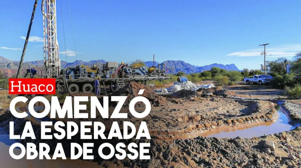 OSSE comenzó con los trabajos de perforación en Huaco