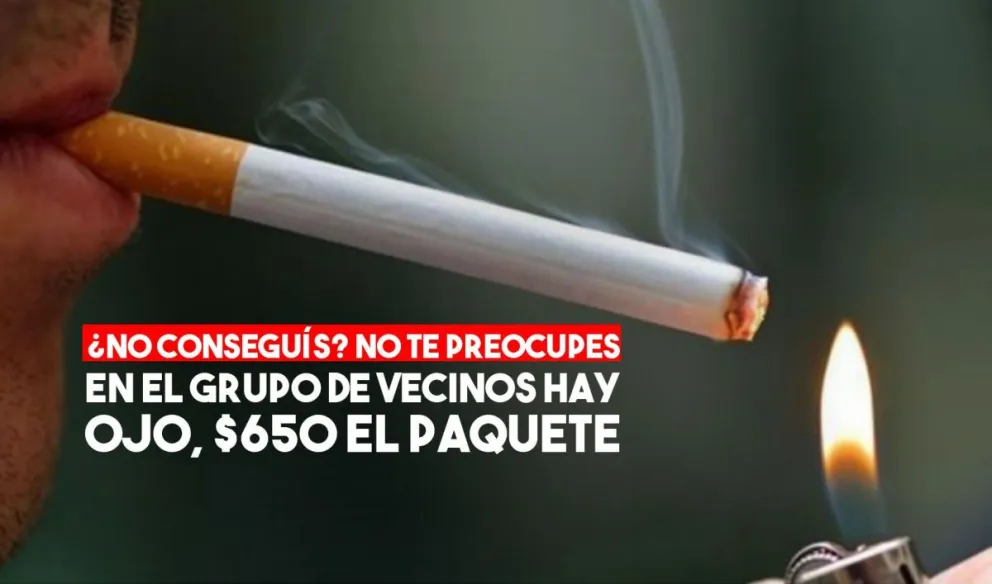 San Juan: hasta a $650 comercializan cigarrillos y tabaco en grupos de Whatsapp