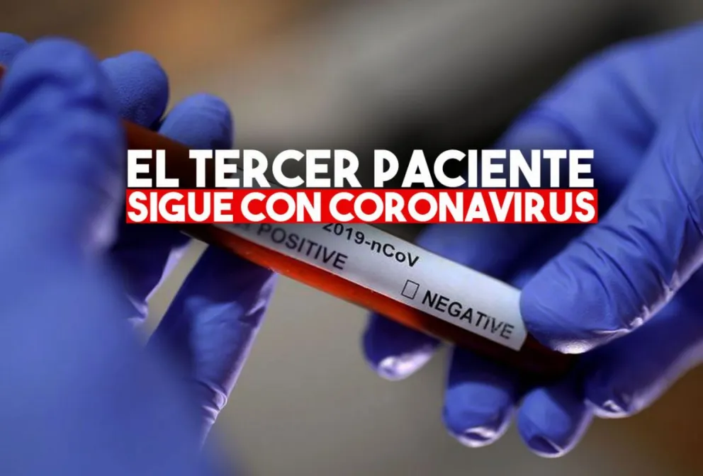 Le dio positivo el PCR al tercer paciente y aún tiene coronavirus