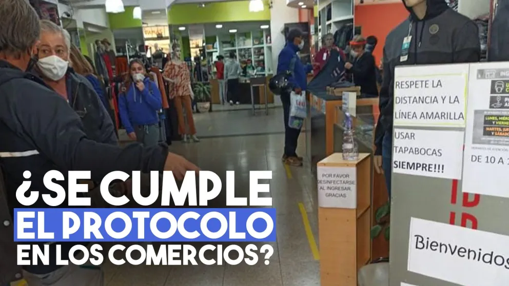 Comenzaron a controlar a los comercios para que cumplan el protocolo del Covid-19