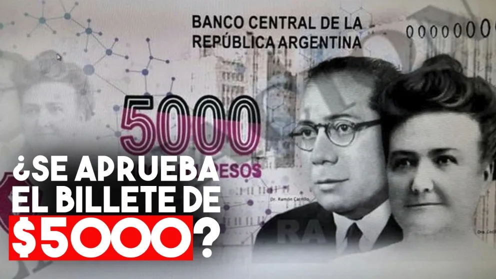 El billete de $5000 ya tiene diseño, está en producción y con fecha de entrega