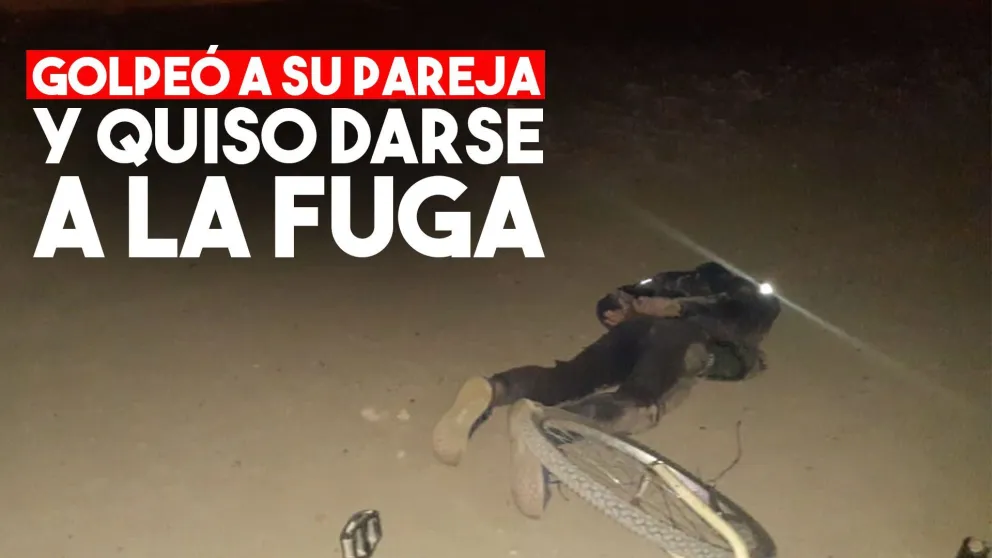 Mordió a su pareja, la golpeó e intentó darse a la fuga