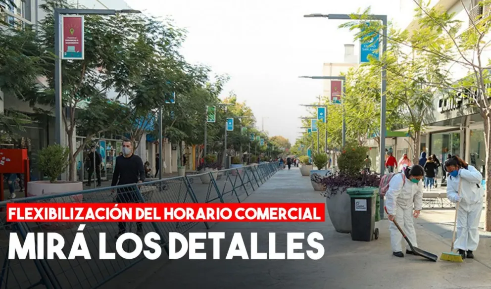 Se amplió la franja horaria de atención al público en el comercio
