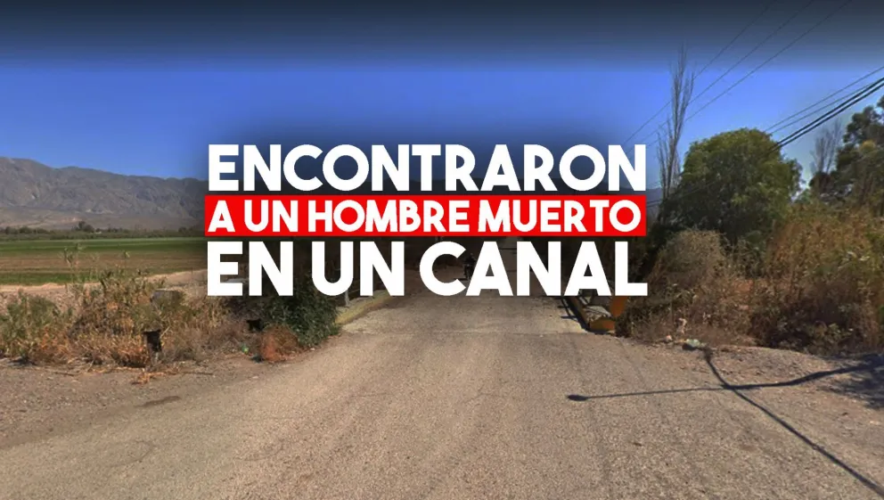 Hallaron a un hombre muerto en un canal en Pocito
