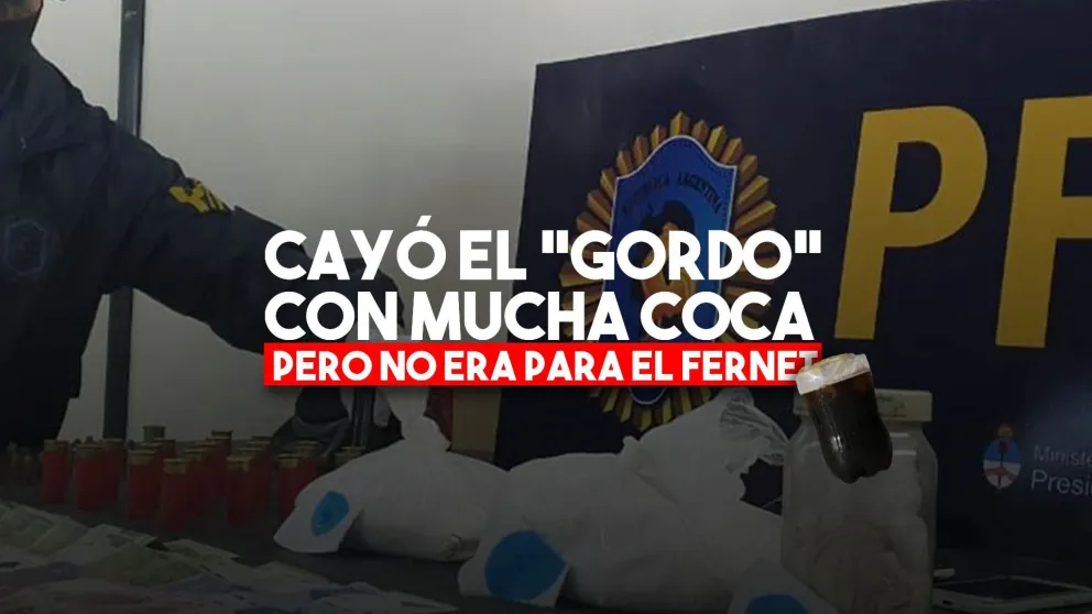 Cayó "El Gordo" con más de 12 kilos de cocaína