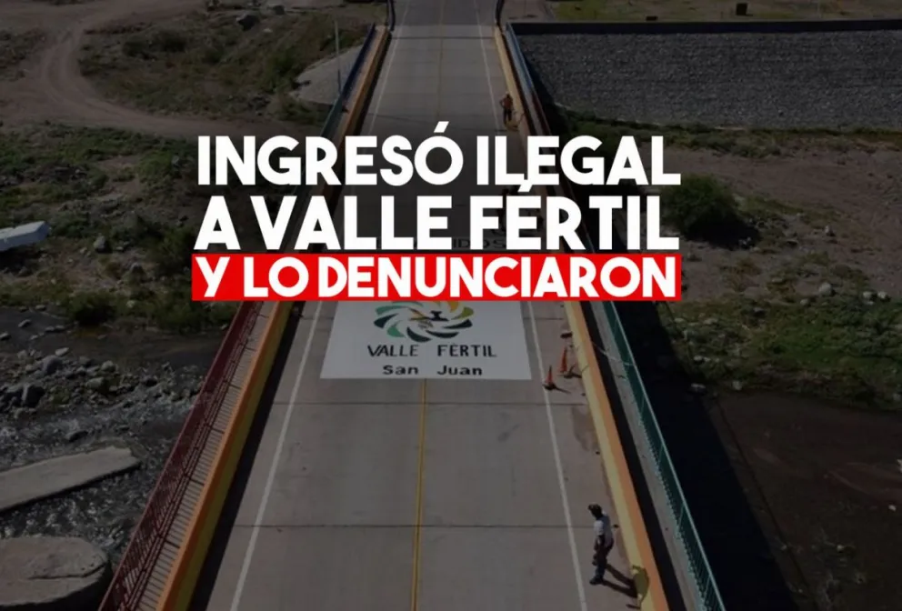 Venía de La Rioja, ingresó de forma ilegal a Valle Fértil y lo denunciaron