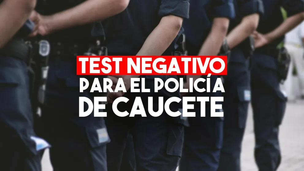 Dio negativo el hisopado al policía de Caucete