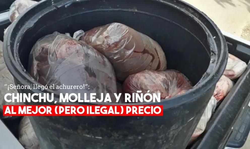 Secuestraron más de 700 kilos de achura en 25 de Mayo