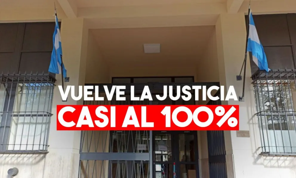 El martes vuelve la justicia casi al 100%