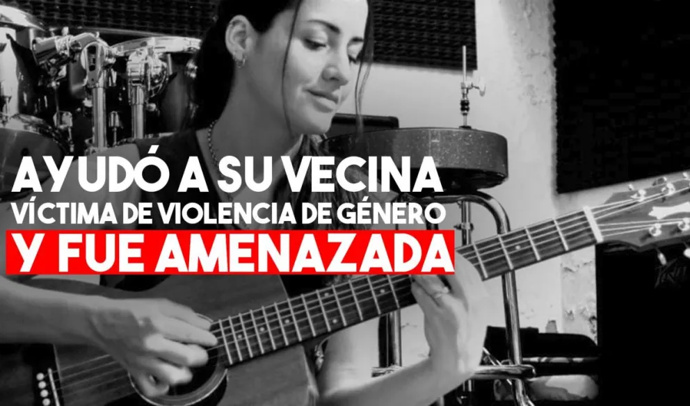Una cantante sanjuanina ayudó a su vecina que sufre violencia de género y fue amenazada