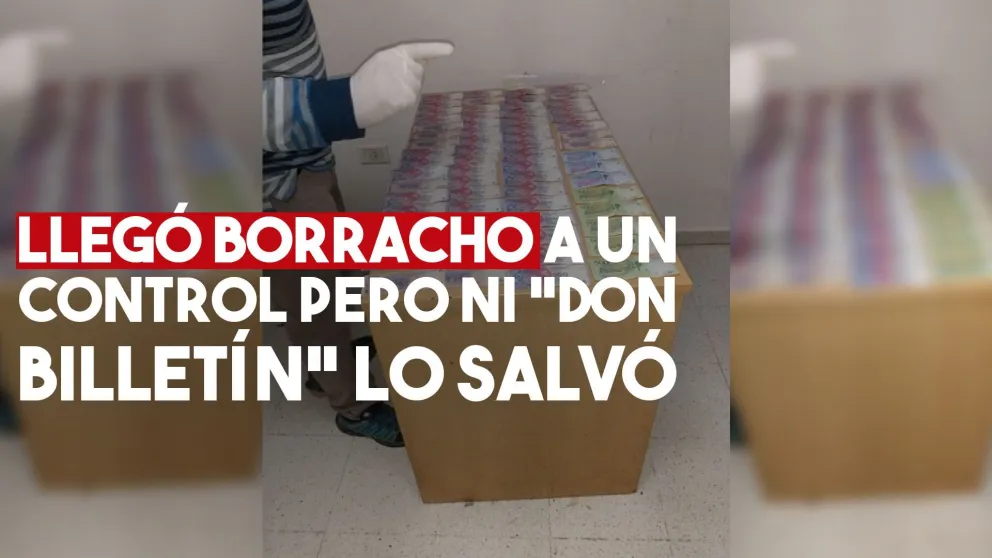 Estaba ebrio, lo pararon en un control y quiso sobornar a la policía: lo detuvieron