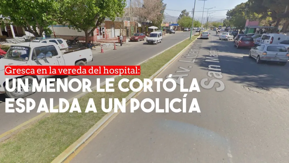 Un menor apuñaló a un policía en la espalda durante una gresca