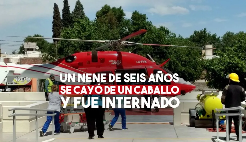 Un nene se cayó de un caballo en Jáchal y debió ser hospitalizado