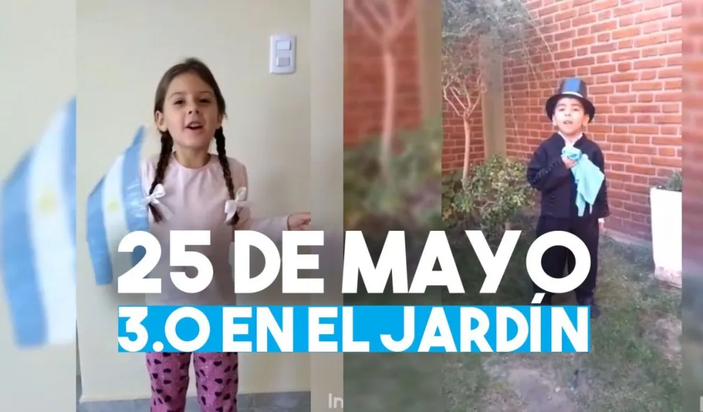 Recordar la Patria en cuarentena: así lo festejan en el jardín de infantes