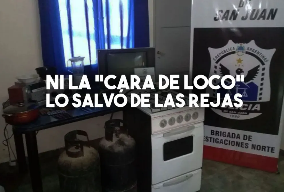 En un allanamiento, detuvieron a "El cara de loco" por un robo en Chimbas