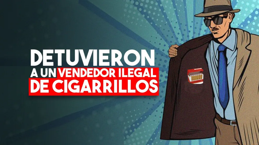 Lo encontraron vendiendo cigarrillos de forma ilegal en una plaza y lo detuvieron