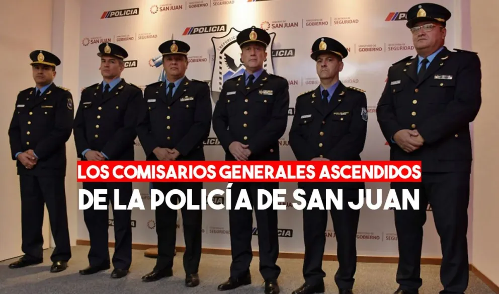 Conocé los nuevos integrantes de la Plana Mayor de la Policía de San Juan