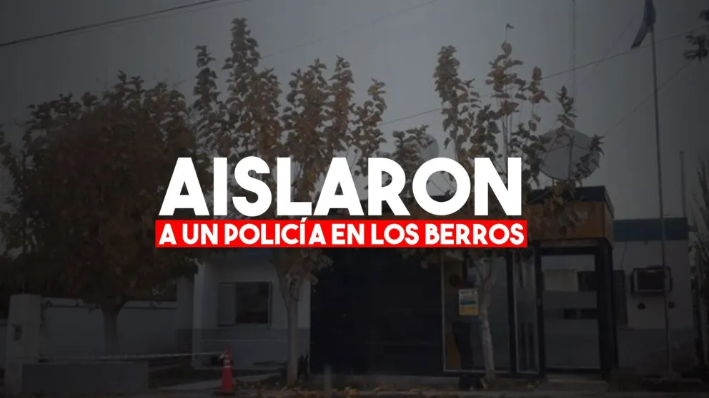 Aislaron a un policía en un comisaría en Sarmiento