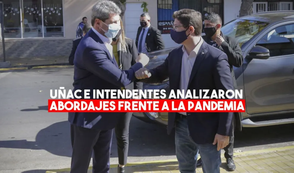 Sergio Uñac se reunió con los intendentes de Rivadavia y Santa Lucía