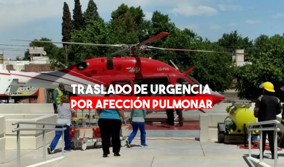 Trasladan de urgencia a un joven jachallero con afección pulmonar