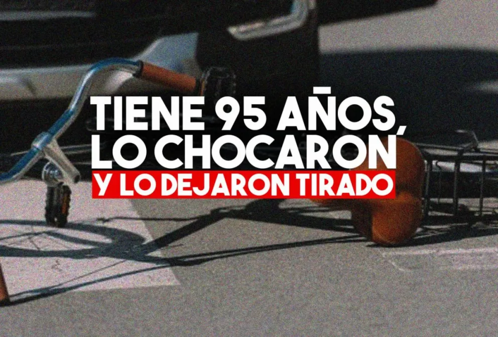 Chocó a un anciano de 95 años y se fugó