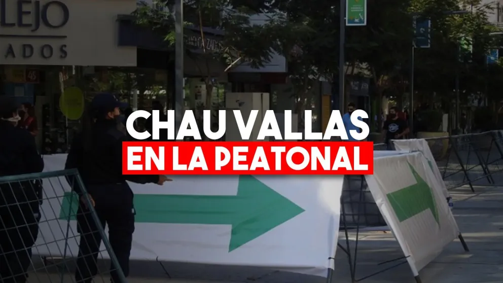 Desde el próximo lunes no habrá más vallado en la Peatonal