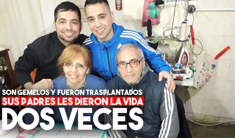 La gran historia de los gemelos sanjuaninos que fueron trasplantados con órganos de sus padres