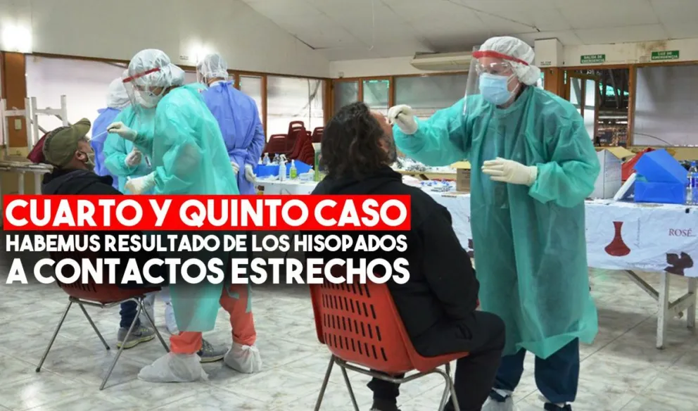 Mirá el resultado de los hisopados de los contactos estrechos del cuarto y quinto caso