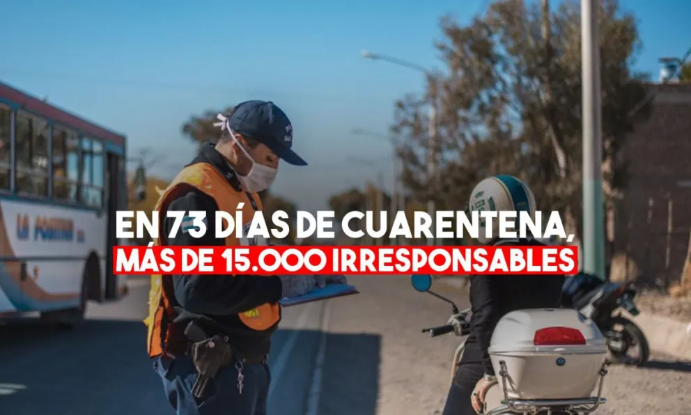 Los aprehendidos por violar la cuarentena ya son más de 15.000