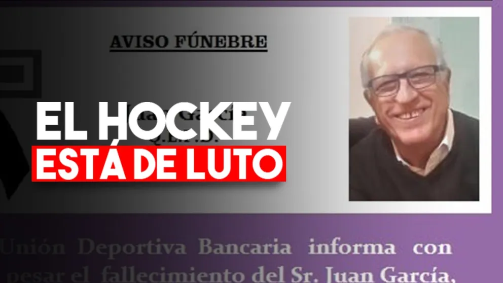 Tristeza en el hockey por la muerte de un querido dirigente