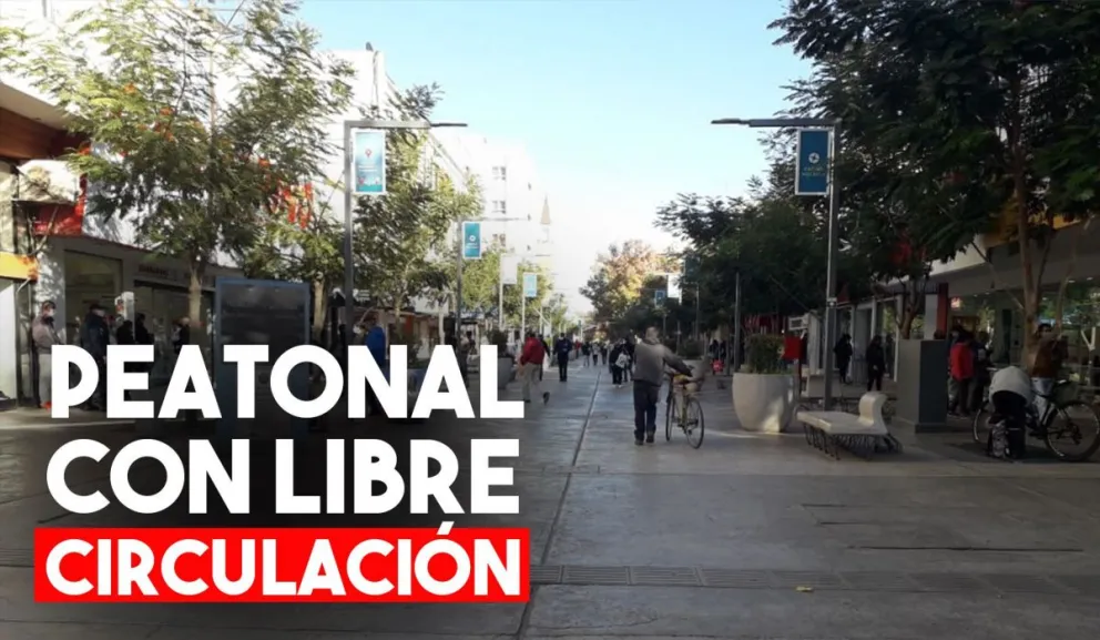 La Peatonal ya se encuentra abierta para la libre circulación