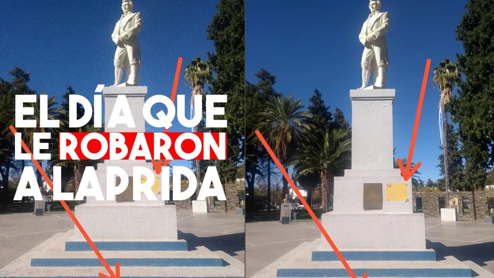 Jachallero denunciado por haber roto una placa recordatoria