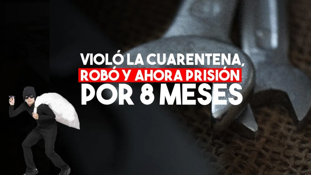 Un joven de 21 años violó la cuarentena para ir a robar y lo atraparon
