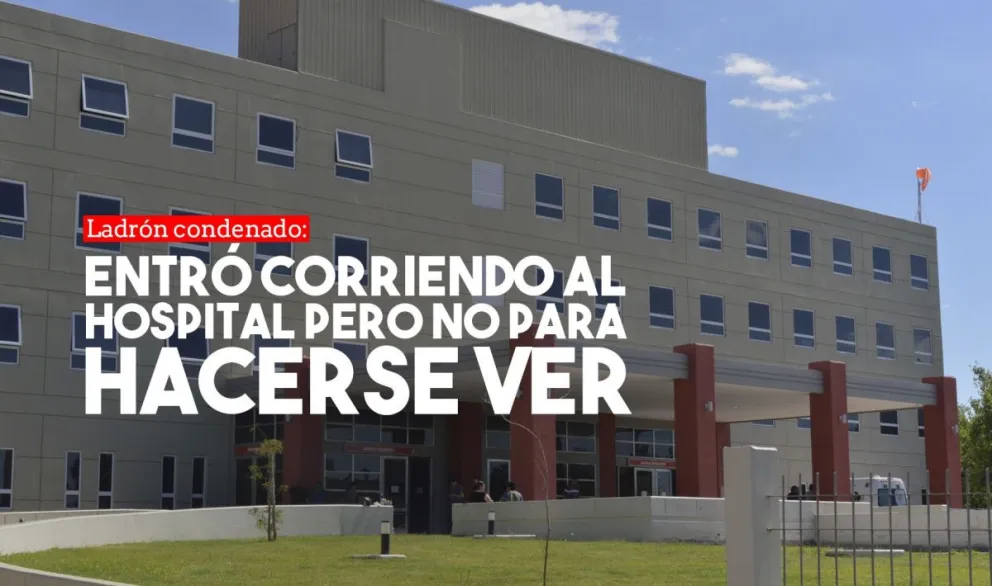 Condenaron a un ladrón que robó, se fugó e intentó refugiarse en el Hospital Rawson