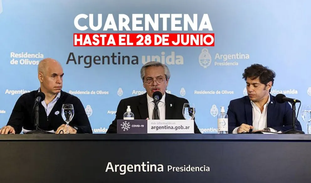 Coronavirus en la Argentina: amplían la cuarentena hasta el 28 de junio