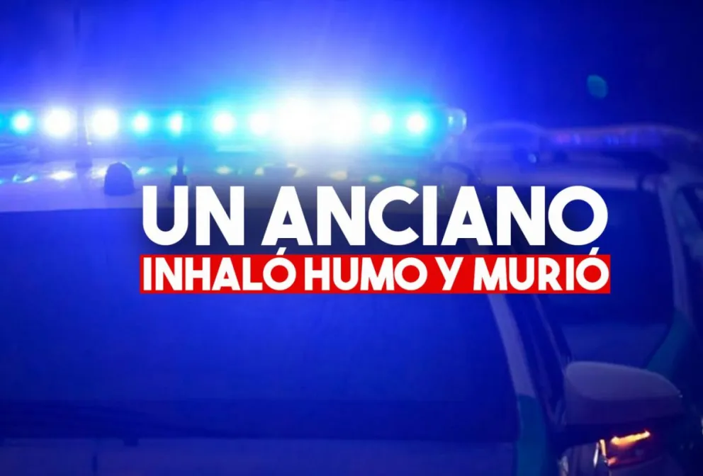 Un hombre inhaló humo en un incendio y murió