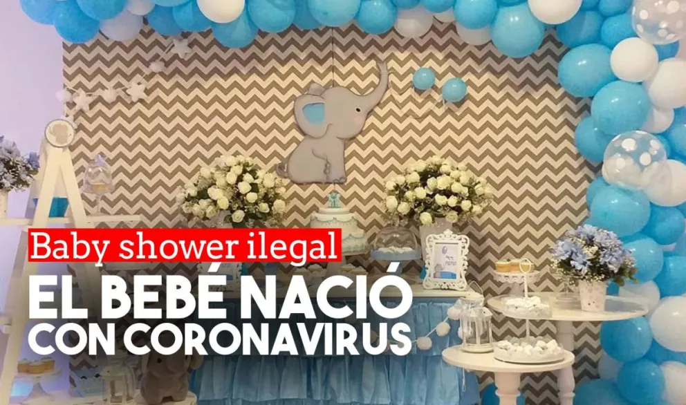 Baby Shower clandestino: el bebé nació con coronavirus